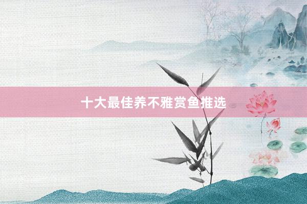 十大最佳养不雅赏鱼推选